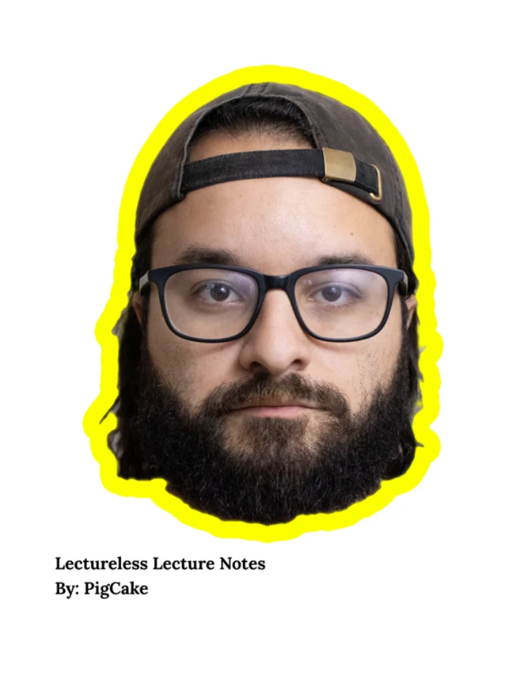The Lectureless Lecture Notes by PigCake cover